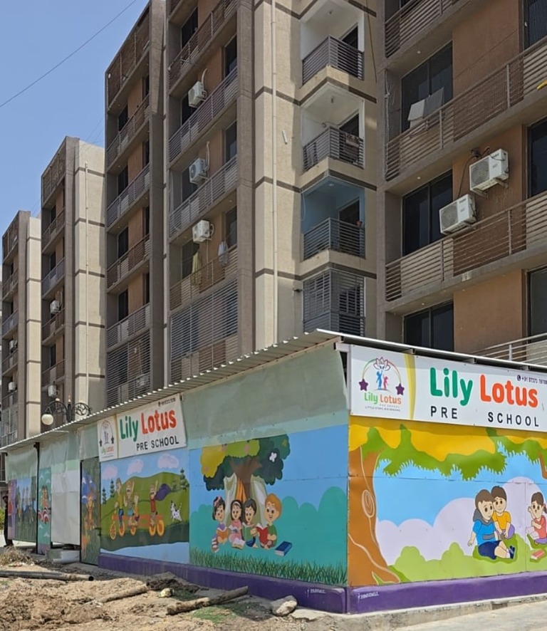 Lily Lotus exterior murals at Sapan City Flats