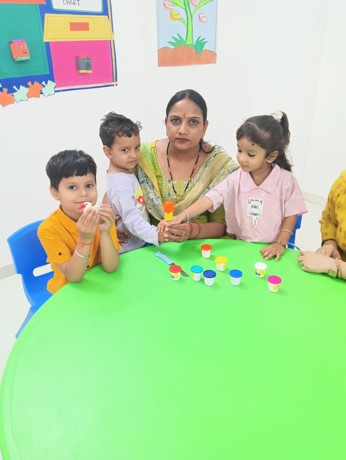 A student's clay animal craft